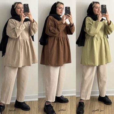 پیراهن لینن عروسکی 10